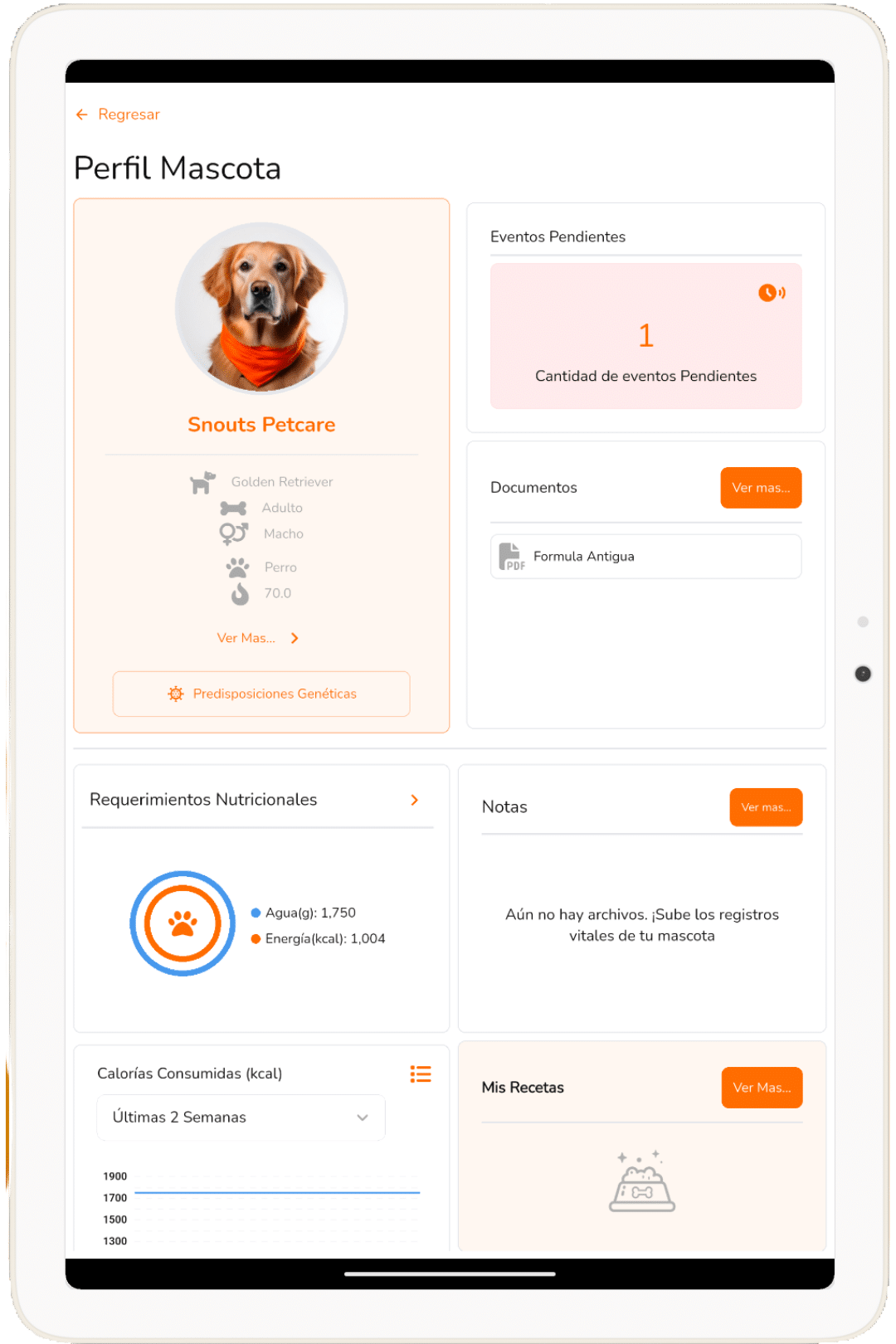 Monitoreo y evolución de tu mascota